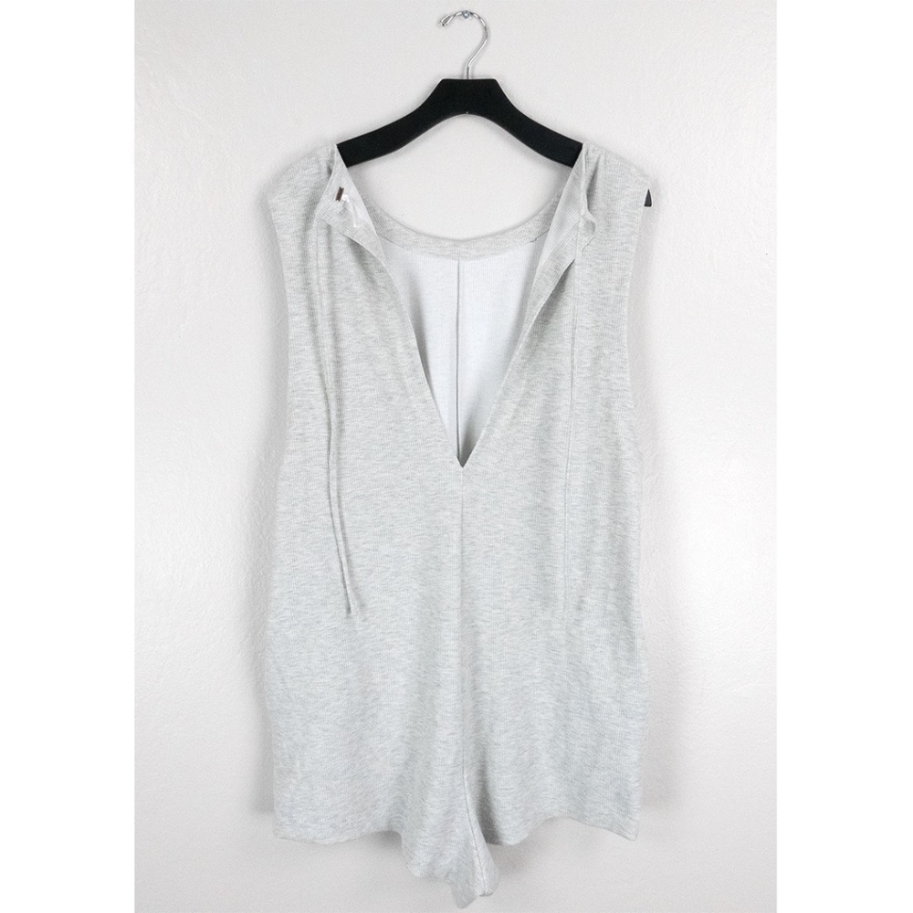 Free People Grey Bodysuit Sweatsuit Sz Large